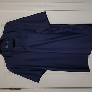 Blue Mens Under Armour Golf Polo Large